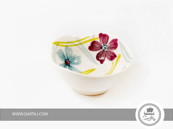 Floral Ceramic Bowl, Handmade ceramics