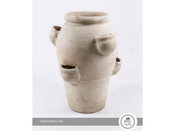 Decorated Handmade Vase, Pottery Clay