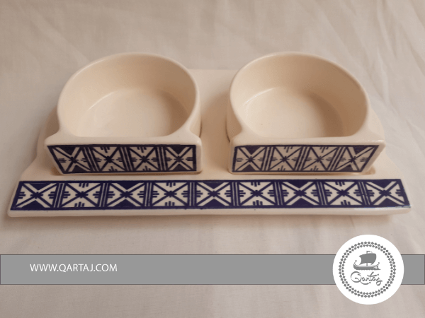 Appetizer Dish With Barber  Patterns