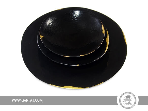 Black-gold-Bowl-Plate