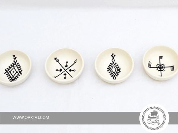 Mini Appetizer bowls ceramics hand-painted made in Tunisia 