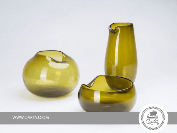 Bowl / Vase  Blown Glass Mouth blown locally transparent glass 