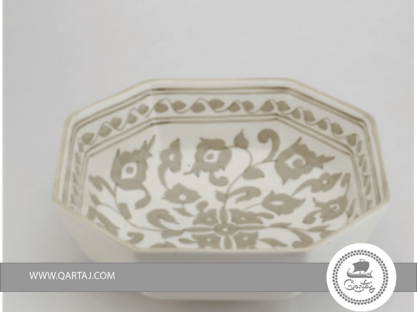 Ceramic Octagonal Bowl, Handmade ceramics
