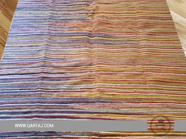Colorful Handmade Kilim , Wool Kilim, Berber Style, Handmade Tunisian Rug
