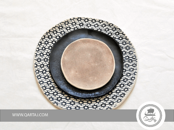 Dessert plate, Round Plate Handmade Ceramics, We Art Tunisia 