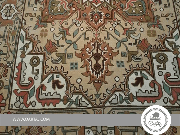 Handmade Brown Base Kairouan Carpet
