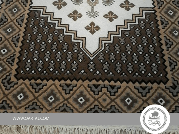 Handmade Brown Decorated KairouanCarpet

