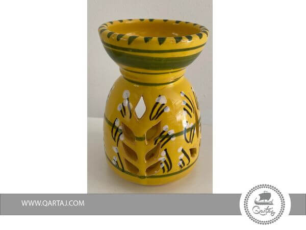 handmade-candle-holder-yellow-color