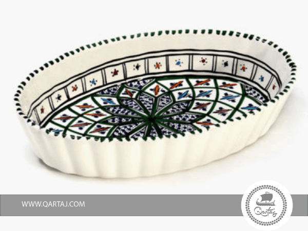 Handmade Ceramic Oval Oven Tray
