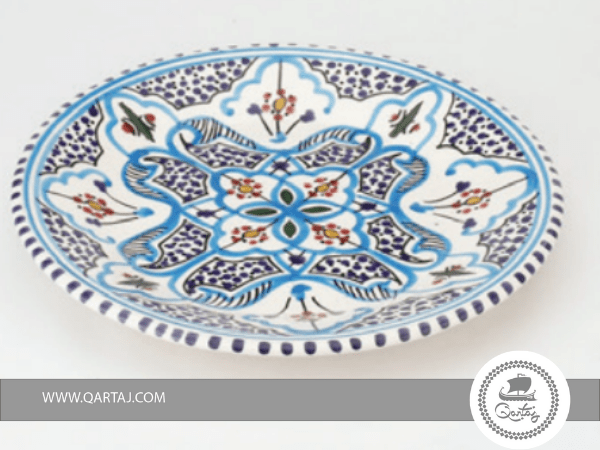 Handmade Decorated Ceramic Dinner Plate

