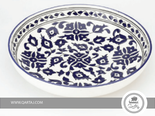 Handmade, Decorated Ceramic Large Bowl
