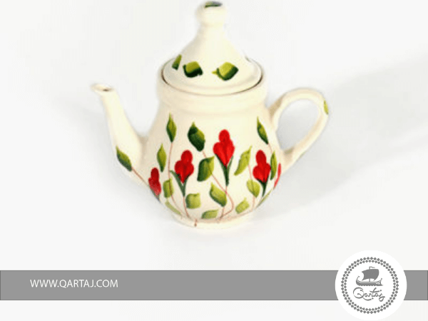 Handmade Floral Ceramic Tea-Pot

