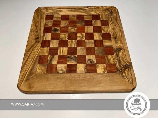 Rectangular-Chess-Board-Natural-Olive-Wood
