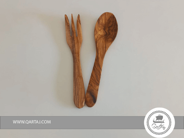 Handmade-olive-wood-Salad-spoon 