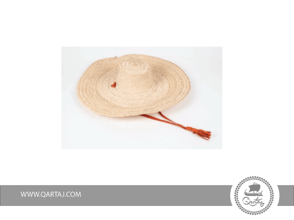 Handmade palm fiber hat  with natural color