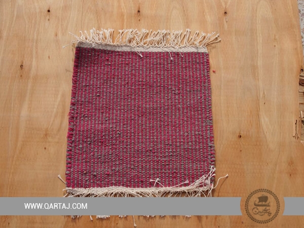 Pink And Grey Handmade Carpet, Handmade Tunisian Rug
