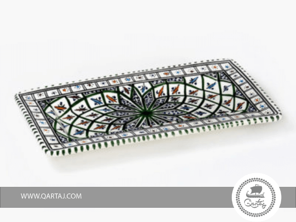 Handmade rectangular Plate : Jilani Ceramics