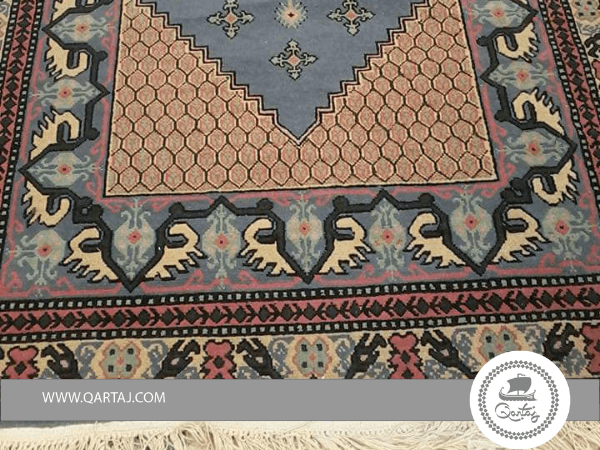 Handmade Tunisian Decorated Kairouan Carpet
