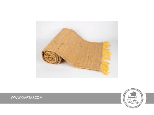 handmade-tunisian-fiber-mat-with-yellow-color