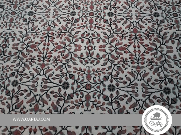 Handmade Tunisian Kairouan Floral Carpet
