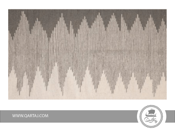 Kilim-Abstract-grey-and-White