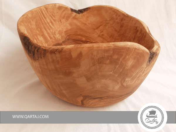 Large Rustic Serving Olive Wood Bowl 27,5cm15cm