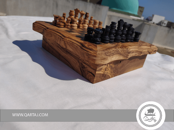 4 games in 1 : Handmade Olive wood Games