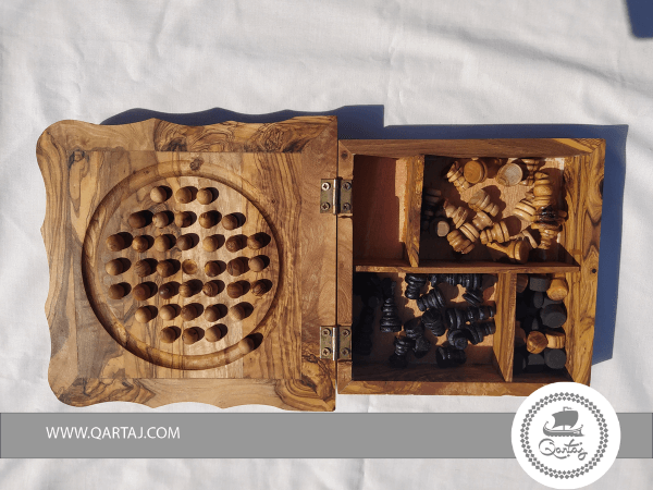 4 games in 1 : Handmade Olive wood Games