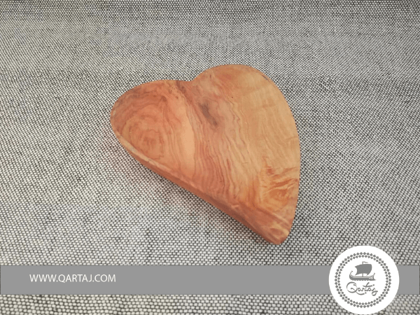 Olive Wood Heart Shaped Serving Or Decor Plate Gift
