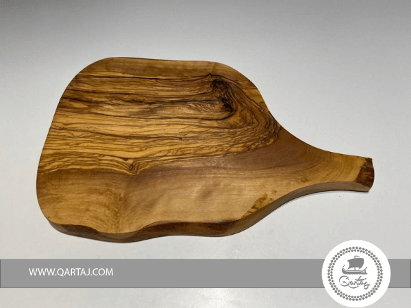 Olive-Wood-Cheese-Board-Natural-Shape-With-Handle