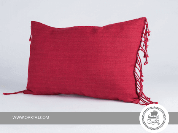 Pillows Red covers 100% linen handwoven, ceramics and embroidery handmade