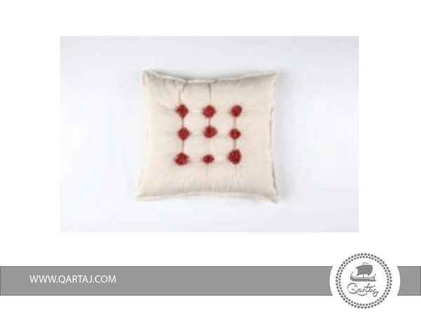 Pillows-white-&-red-Covers-100%-Linen