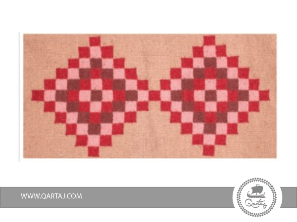 Pink-&-Red-Waves-Rug-Tunisian-Carpet
