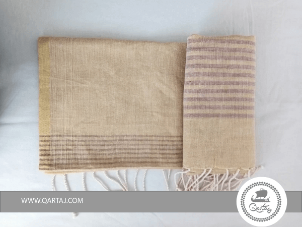 The Tunisian fouta is a staple in bath house culture. It is a traditional towel that is ultra absorbent.