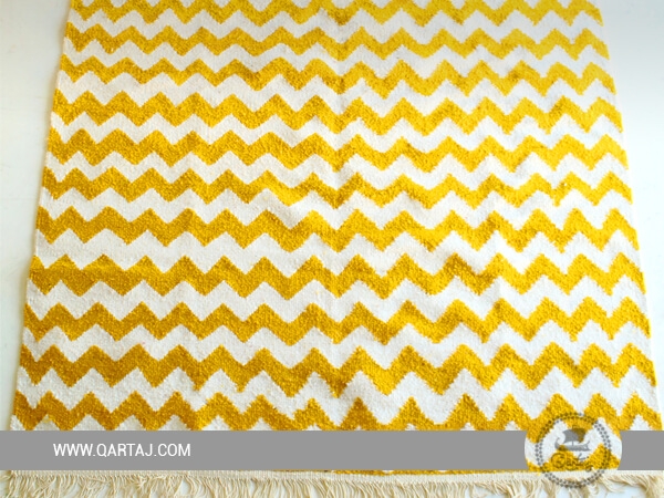 qartaj-yellow-white-waves-rug-tunisian-carpet-wool-floor-rugs-berber-carpet