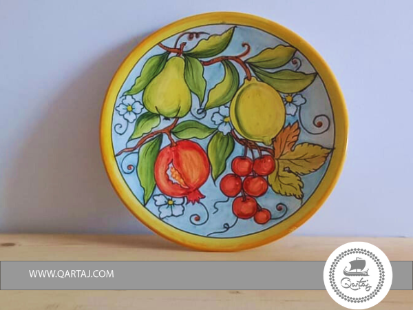 Decorative Plate home deco painted in Tunisia