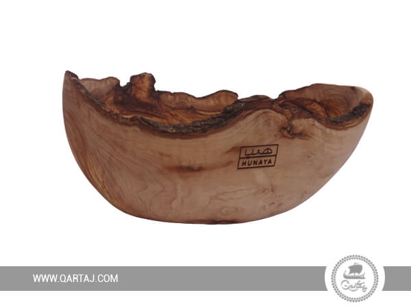 olive wood bowl tunisian with engraving