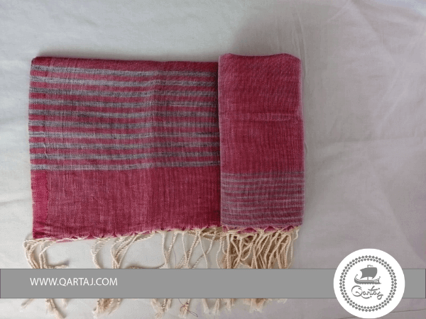 The Tunisian fouta is a staple in bath house culture. It is a traditional towel that is ultra absorbent.