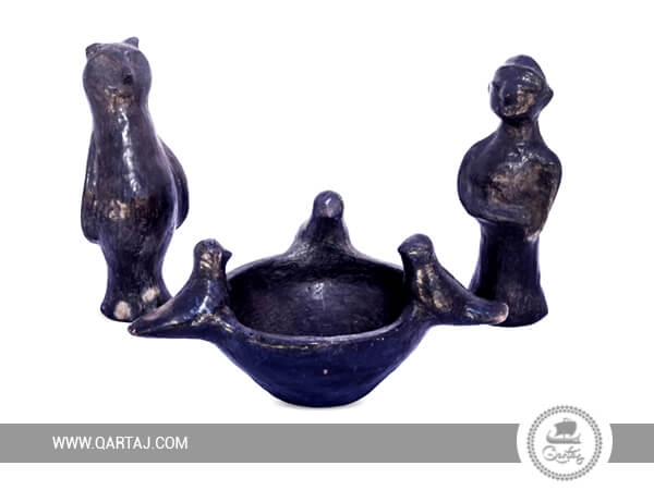 qartaj-set-of-sejnan-poettery-2-statues-and-small-bowl