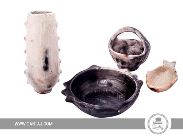 qartaj-set-of-sejnan-pottery-deep-bowl-small-basket-vase-fishbowl