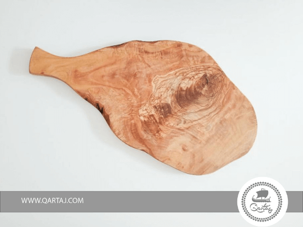qartaj olive wood cutting board natural irregular shape