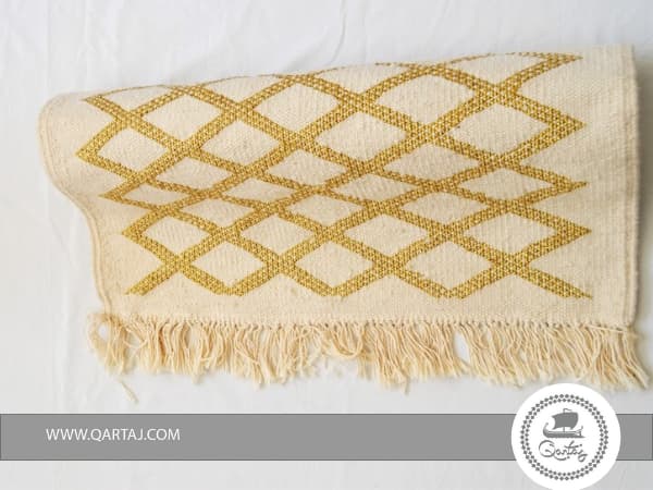 Rug Ivory Golden Diamond Etandart Handmade
Tunisian Handmade Rug