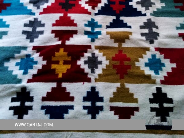 diamond-rectangular-pattern-wholesale-tunisian-colorful-white-yellow-blue-orange-red-rug-striped-geometric-carpet-hand-woven