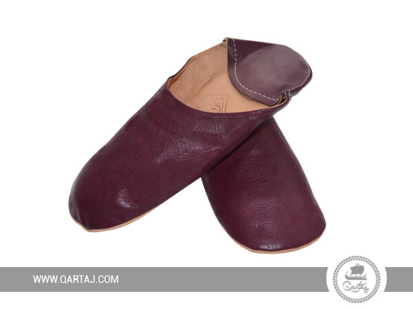Tunisian Balgha,Handmade Leather Babouche Slippers
