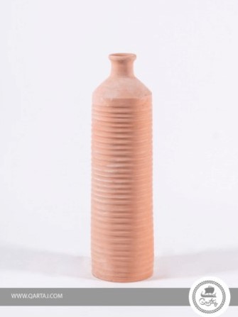 "Warda" Textured Terracotta Vase Large