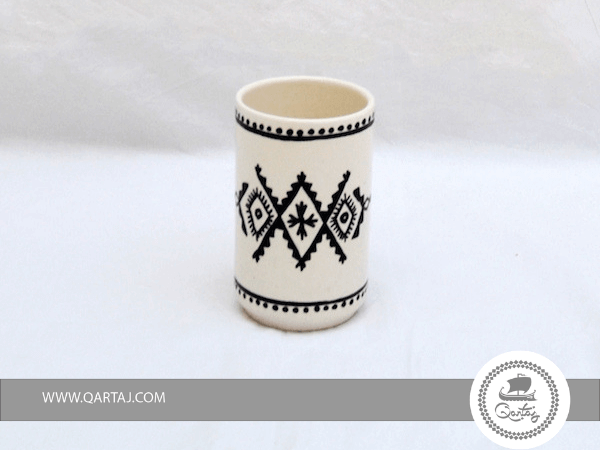 White & Black Ceramic CUP
