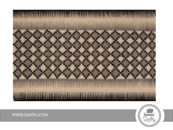 white-grey-black-Geometric-Rug-Tunisian-Carpet