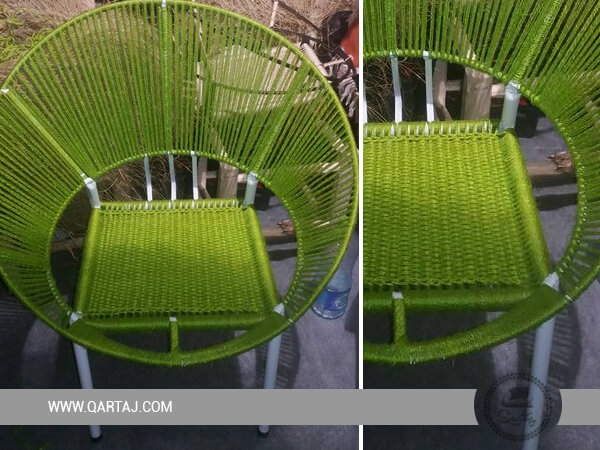 Wholesale Green Halfa Grass Hoop Chair
