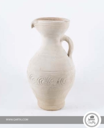 "Wiza" Terracotta Engraved Vessel Pitcher Vase 