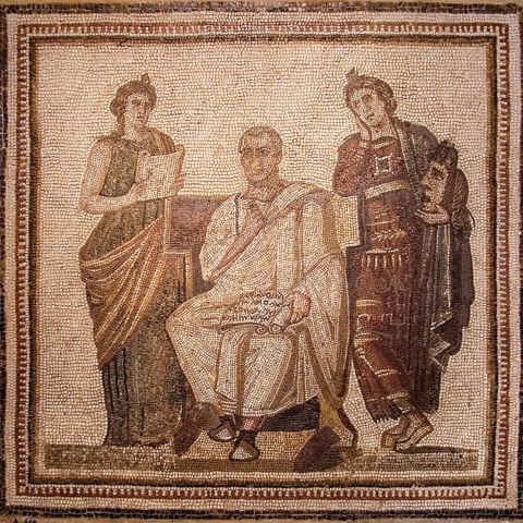 Virgil Mosaic Bardo Museum Tunis